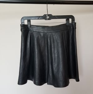 2 for $30*H&M Mini black faux leather skater skirt